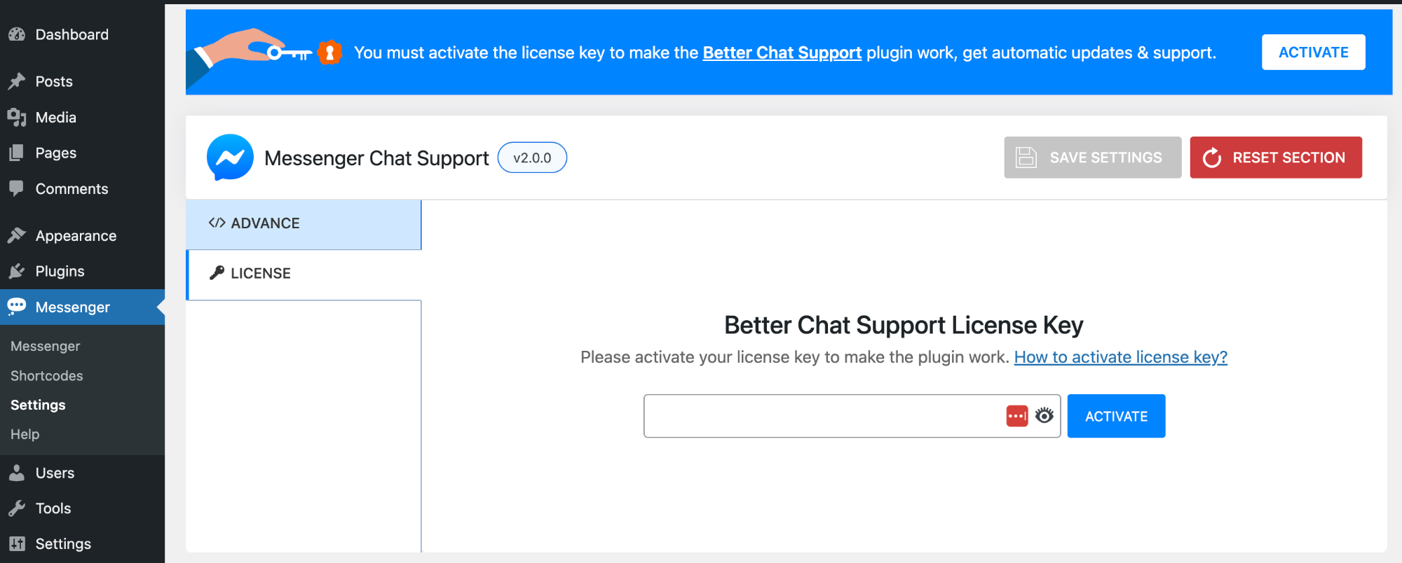 Better chat support for messenger license