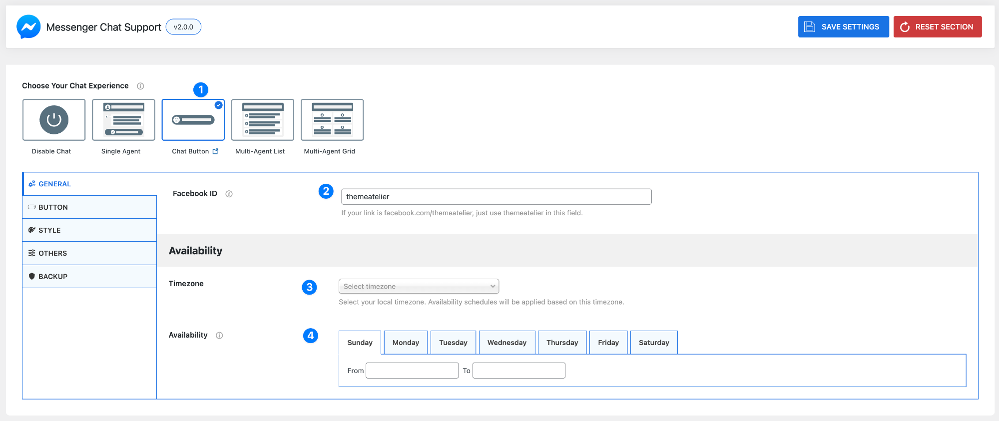 Chat Button Messenger